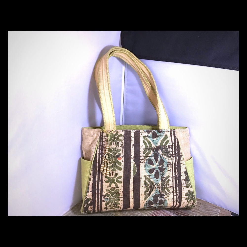 Summer jute  handbag